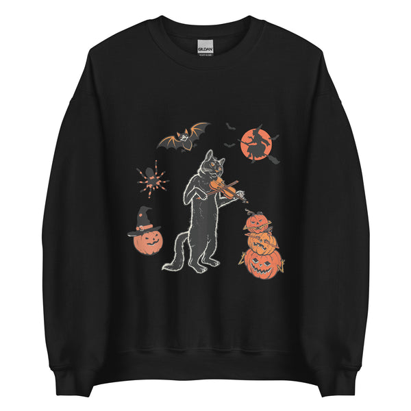 BLACK CAT HALLOWEEN Sweatshirt